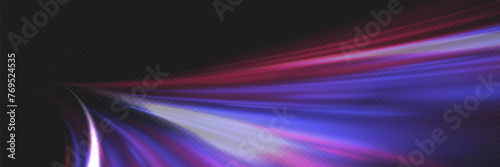 Modern abstract high speed light glare effect. Futuristic technology of dynamic movement and speed.