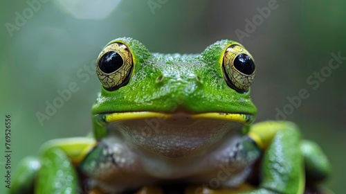 Mission golden-eyed tree frog (Trachycephalus resinifictrix)