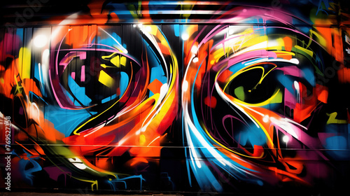 Street art graffiti on the wall © Oleksandr Blishch