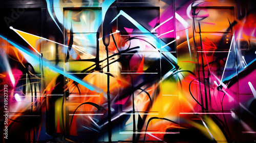 Street art graffiti on the wall © Oleksandr Blishch