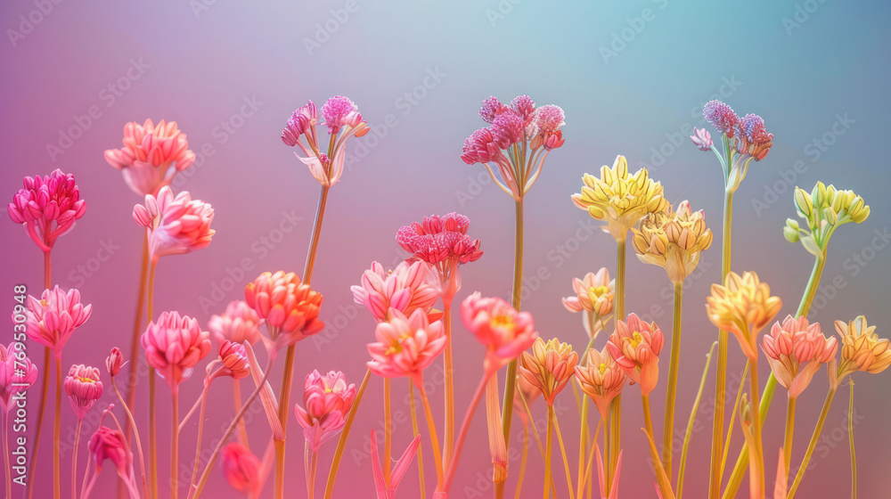 A Display of Blooming Wild Leek Flowers