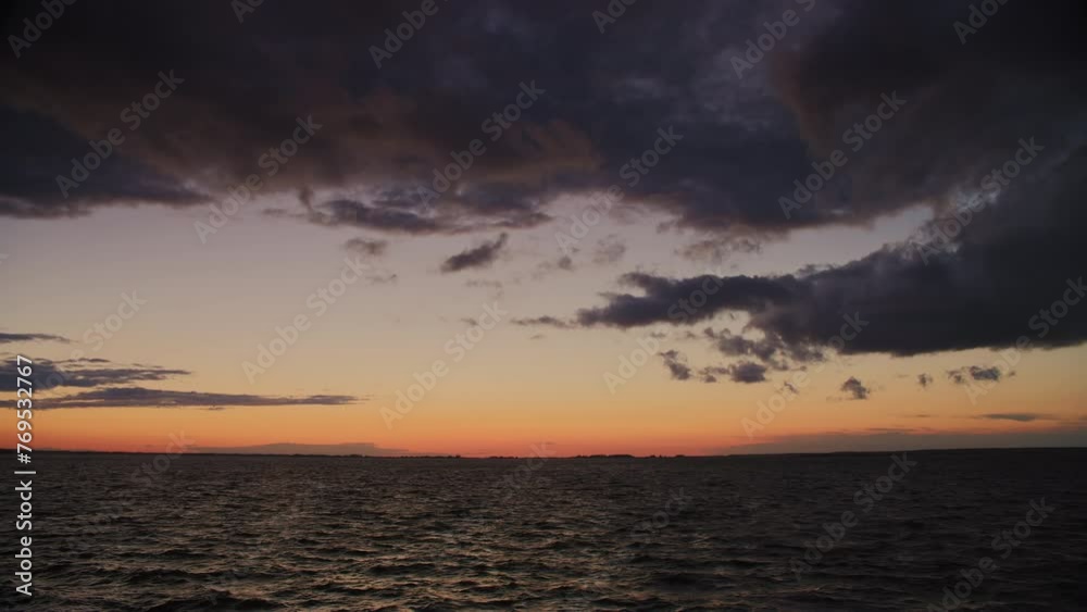 Dusk Serenity Ocean Sunset and Cloudy Skies Dusk Serenity Ocean Sunset and Cloudy Skies