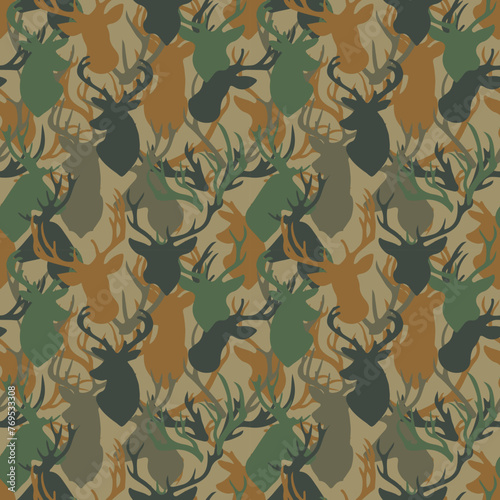 seamless animal vector camouflage pattern 