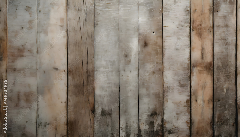 Fototapeta premium Rustic Worn Wood Panel background. Generative AI.