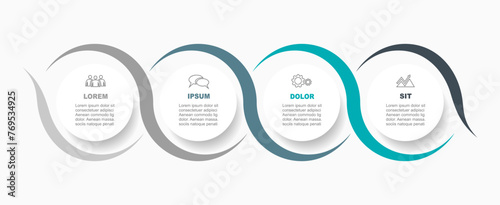 Infographic design template with place for your data. Vector illustration.