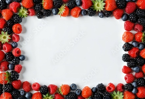 Frame with berries