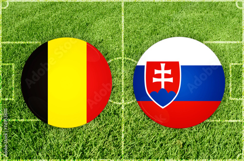 Belgium vs Slovakia football match