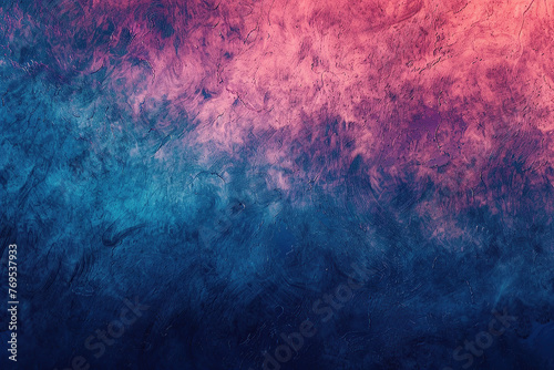 close up horizontal image of a noise blue and pink abstract background