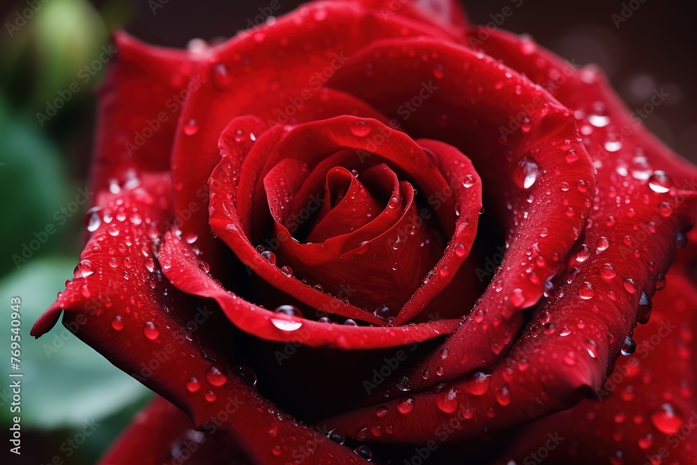 Close-up of water droplets on roses