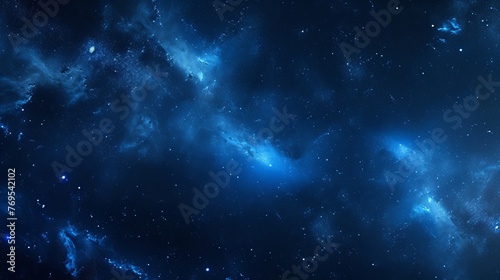 A view of night sky with stars. Space background.