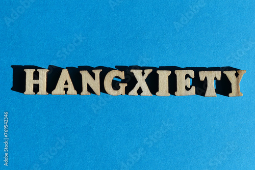 Hangxiety, word combination of hangover and anxiety