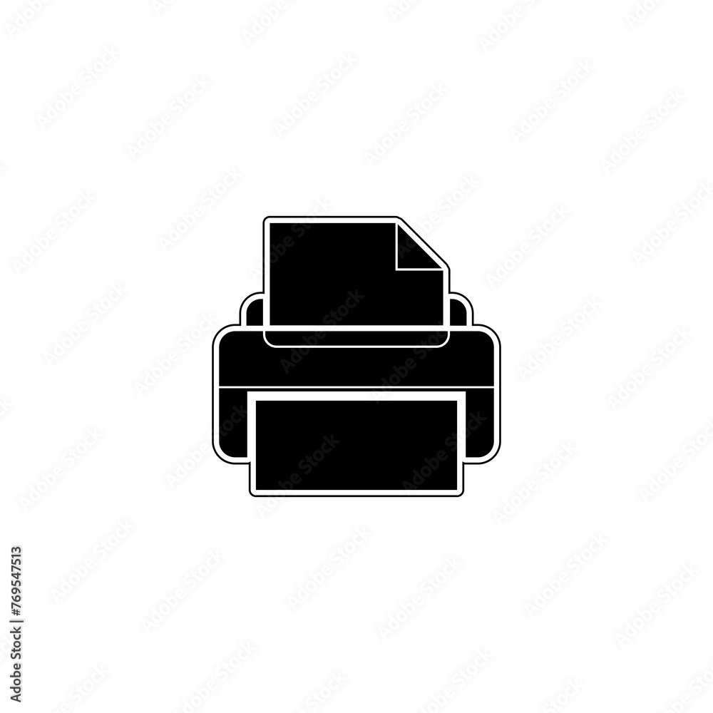 Printer icon isolated on transparent background Printer icon isolated on transparent background