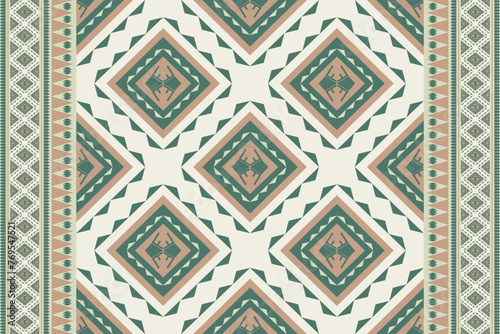 Ethnic pattern.beautiful pattern. folk embroidery,bohemian style,aztec geometric art ornament print.ethnic abstract Inkatha art.Seamless fabric.design for fabric, carpet, wallpaper, clothing	