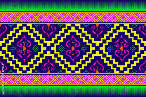 Ethnic pattern.beautiful pattern. folk embroidery,bohemian style,aztec geometric art ornament print.ethnic abstract Inkatha art.Seamless fabric.design for fabric, carpet, wallpaper, clothing	