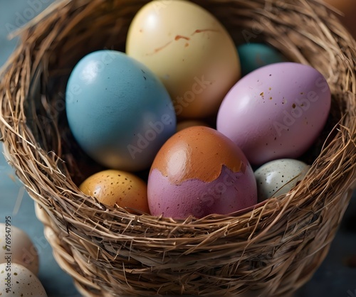 colored easter eggs