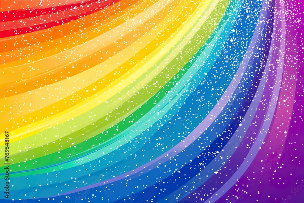 Fototapeta premium Rainbow slide background. vector illustration 