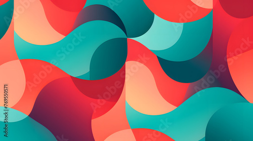 Art rainbow color curve geometric abstract graphic poster web page PPT background