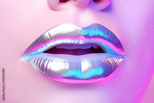 Holographic perfect sensual lips