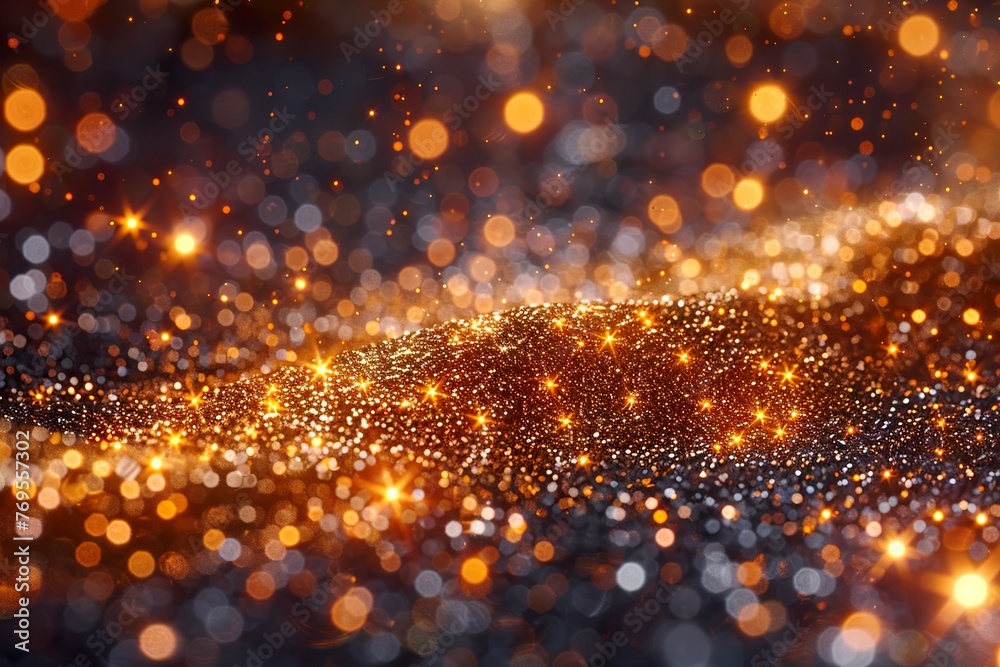 Obraz premium golden christmas background