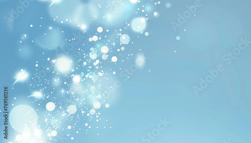 Light blue background with soft dots of light remini