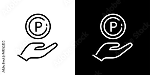 シンプルなポイントイメージのベクターアイコン