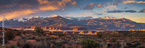 Stunning panoramic photo of the Utah state landscape