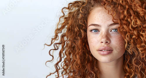 Conceptual Portrait of young beautiful woman 