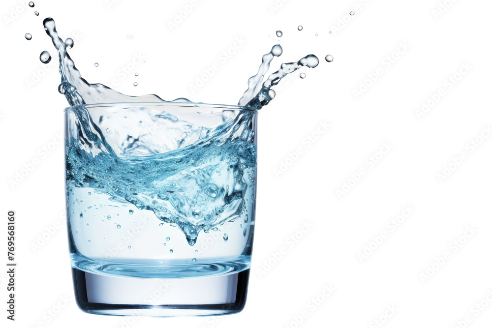 An Elixir of Tranquility: Water in a Glass. On a White or Clear Surface PNG Transparent Background. An Elixir of Tranquility: Water in a Glass. On a White or Clear Surface PNG Transparent Background.