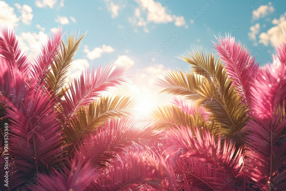 graphic design using tropical theme professional photography