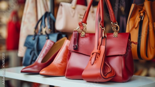Accessorize your shoes with stylish handbags for a fashionable and modern look.
