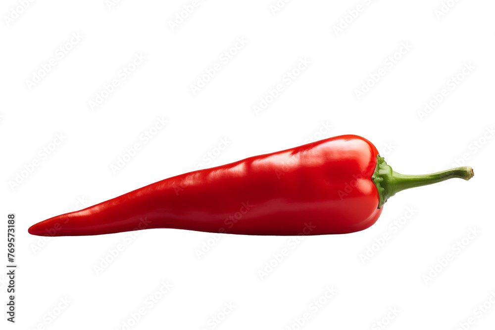 The Fiery Red Pepper Dances on a Blank Canvas. On a White or Clear Surface PNG Transparent Background. The Fiery Red Pepper Dances on a Blank Canvas. On a White or Clear Surface PNG Transparent Background.