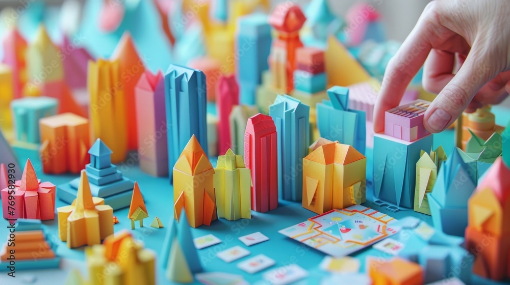 Origami Paper Town: Card Sorting in UX Design Essence

