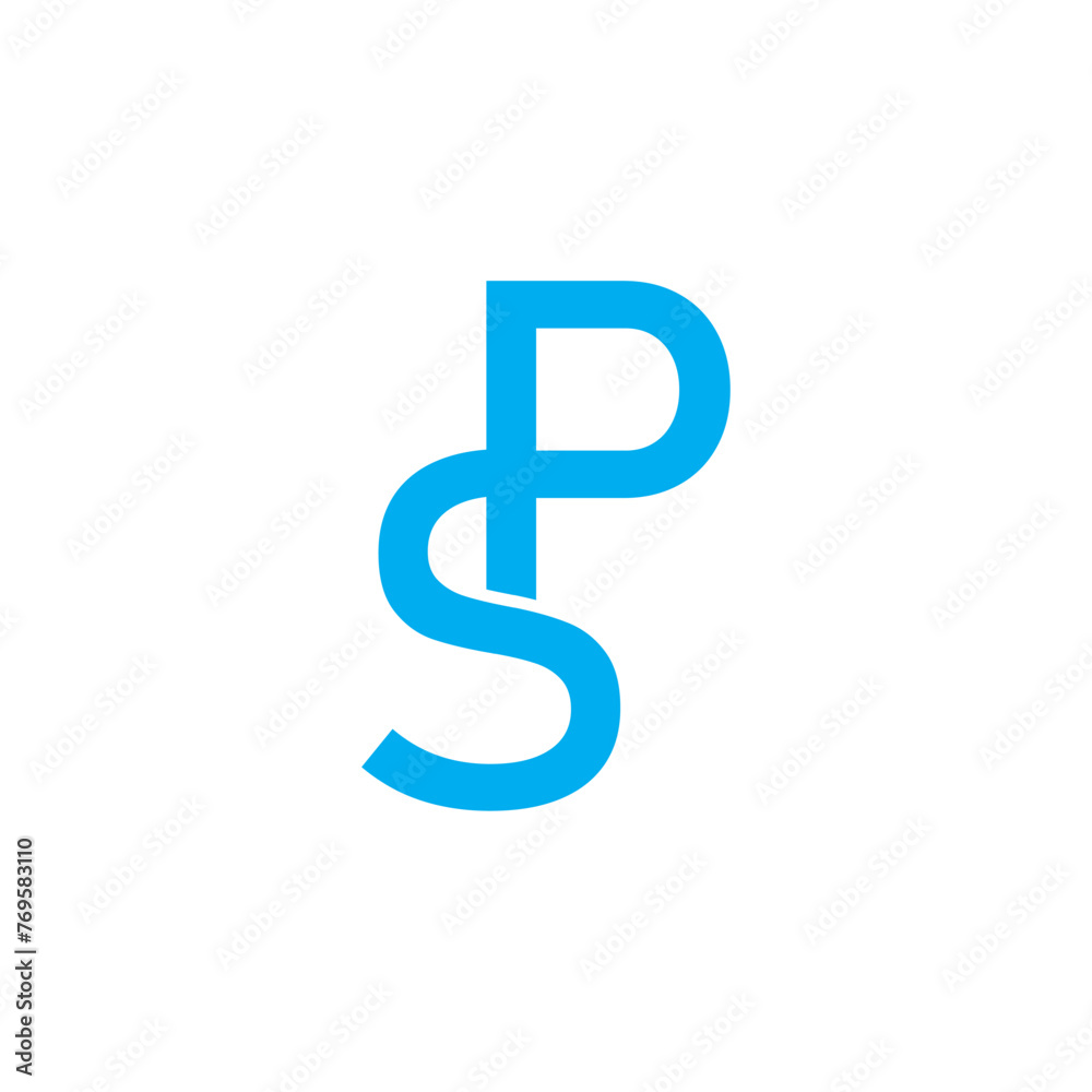 PS letter business modern logo design PS letter business modern logo design