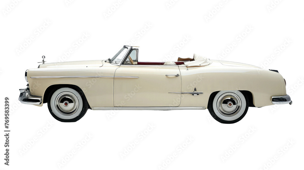 Convertible Car on Transparent Background
