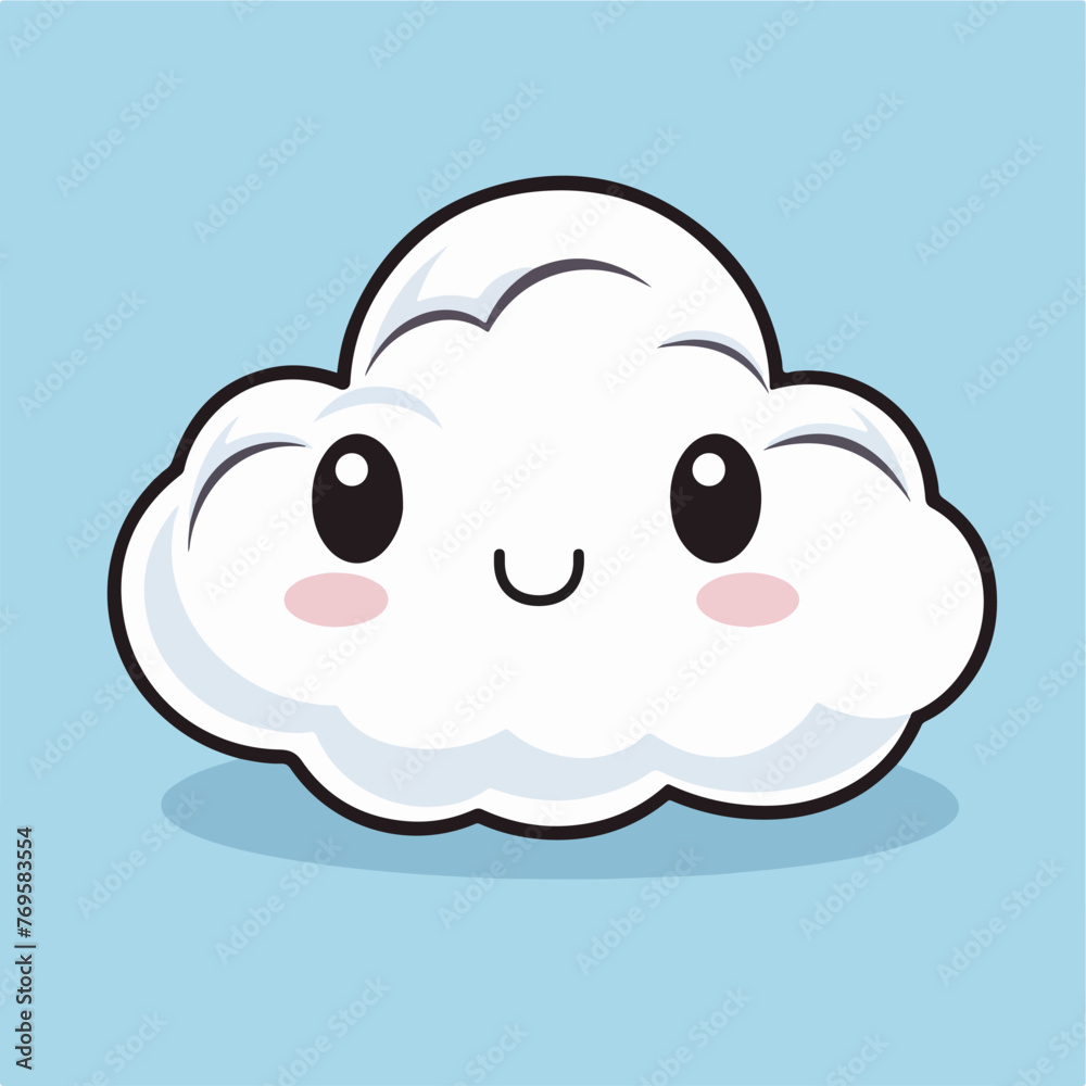 Abstract funny cartoon rain cloud vector. Cute illustration. Children's decorative background. Abstract funny cartoon rain cloud vector. Cute illustration. Children's decorative background.