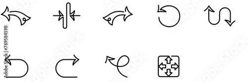 Set of Arrows icons