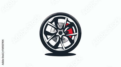 Car wheel logo abstract creative and modern logo for isolated