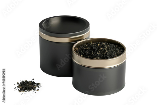 Modern Tea Packaging Isolated on Transparent Background