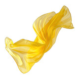 flying fabric overlays. yellow flying cloth overlays. black flying fabric. isolated on white background. isolated on a transparent background. PNG cutout or clipping