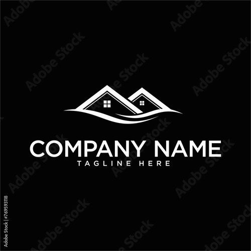 Home logo design. Realty, Property and Real estate logo concept. house roof icon