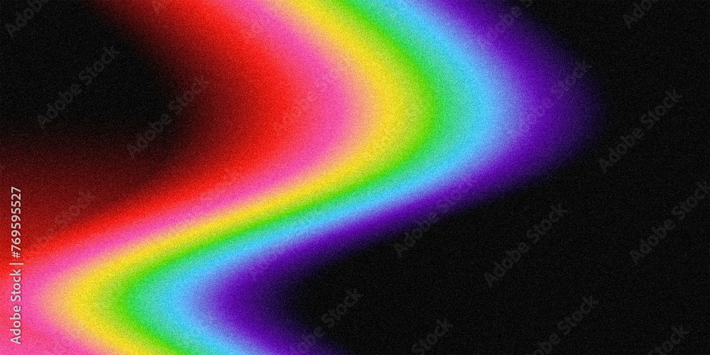 Colorful Wave of Energy: Abstract Background with Rainbow Glow, gradient rainbow with noise texture