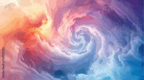 Colorful swirling dreams. Cloud background with abstr