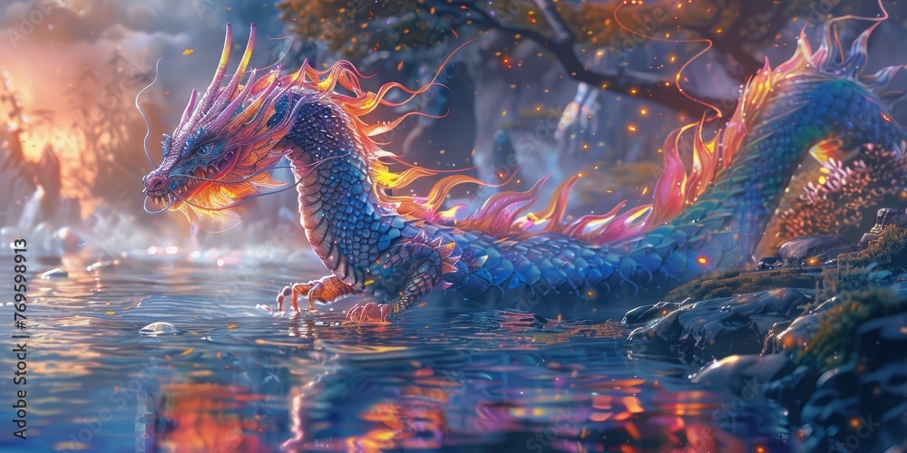 chinese dragon in the garden chinese dragon in the garden