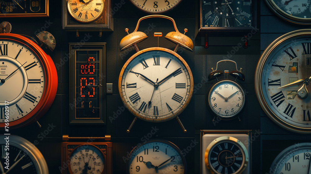 Collection of Clocks Showing Midnight and Countdowns Collection of Clocks Showing Midnight and Countdowns