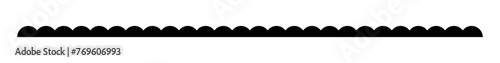 Scallop border, divider vector element