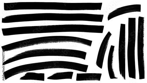 Obraz na płótnie Thick marker straight lines