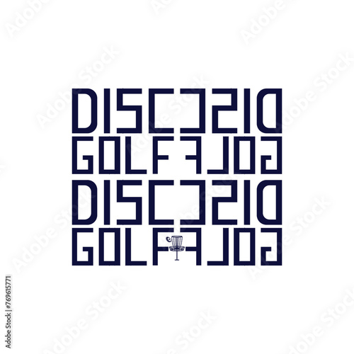 disc golf logo design, disc golf t-shirt design