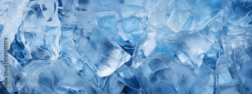 Blue Ice Crystals Closeup for Cool Backgrounds and Textures