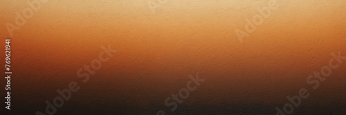 dark amber to burnt sienna color gradient kraft paper grainy rough texture banner panoramic background banner template backdrop from Generative AI