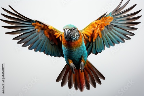 Kea Parrot bird on white background  photo